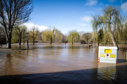 La borrasca Jana desborda las márgenes del Duero y alguno de sus afluentes en Soria.