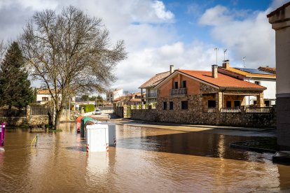 La borrasca Jana desborda las márgenes del Duero y alguno de sus afluentes en Soria.
