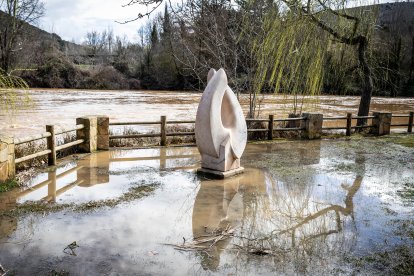 La borrasca Jana desborda las márgenes del Duero y alguno de sus afluentes en Soria.