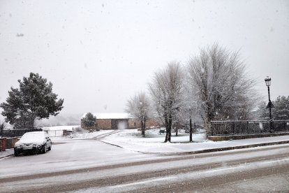 Nevada en marzo en Pinares.