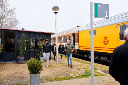 Visita de los trenes históricos del Torrenzo Express a Soria con vagones y locomotoras singulares.