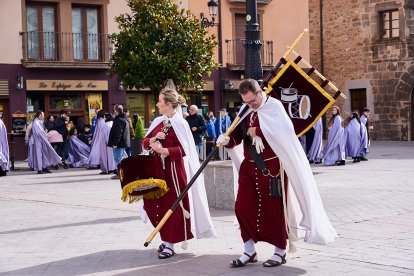 Nueve cofradías de Soria, La Rioja, Navarra y Zaragoza participaron en la XXVII Exaltación de la Corneta, Tambor y Bombo de Ágreda.