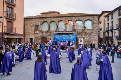 Nueve cofradías de Soria, La Rioja, Navarra y Zaragoza participaron en la XXVII Exaltación de la Corneta, Tambor y Bombo de Ágreda.