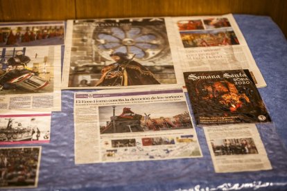 La muestra invita a la sociedad soriana a repasar la historia de esta hermandad