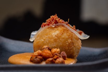 Cocido en una croqueta