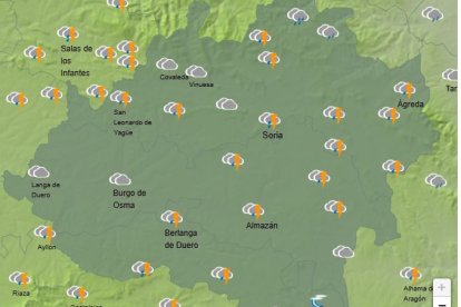 Previsión del tiempo que hará en Soria este jueves 3 de abril.