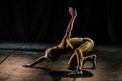 Teatro físico entre dos cuerpos para el público del Palacio de la Audiencia
