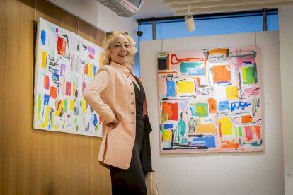 La obra está llena de color y pinceladas libres