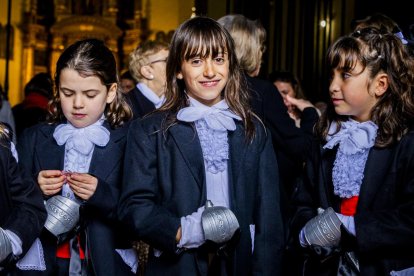 Niños participantes en la procesión de los Felipecuartos.