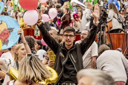 El acto estuvo amenizado por multitud de sorianos que acudieron a festejar