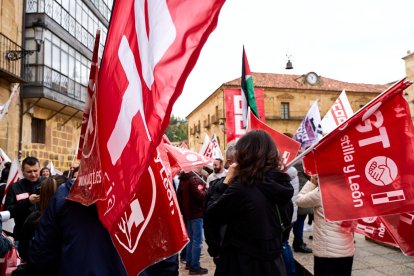 Manifestación en Soria con motivo del 1 de mayo, Día del Trabajador.