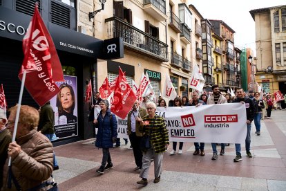 Manifestación en Soria con motivo del 1 de mayo, Día del Trabajador.