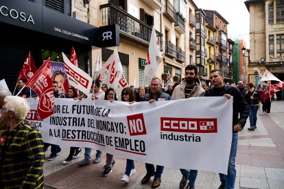 Manifestación en Soria con motivo del 1 de mayo, Día del Trabajador.