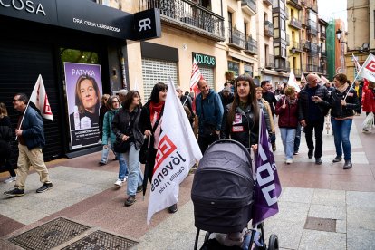 Manifestación en Soria con motivo del 1 de mayo, Día del Trabajador.