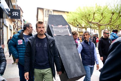 Manifestación en Soria con motivo del 1 de mayo, Día del Trabajador.