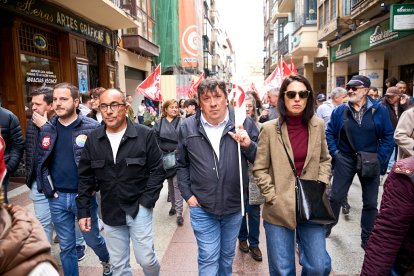 Manifestación en Soria con motivo del 1 de mayo, Día del Trabajador.