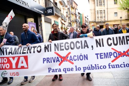 Manifestación en Soria con motivo del 1 de mayo, Día del Trabajador.