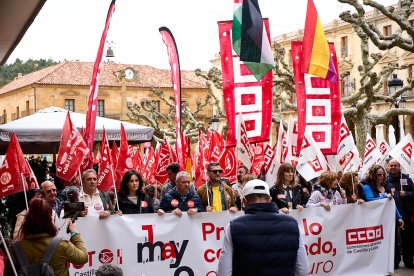 Manifestación en Soria con motivo del 1 de mayo, Día del Trabajador.