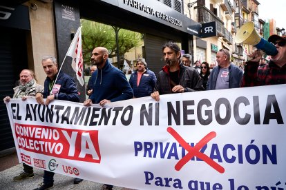 Manifestación en Soria con motivo del 1 de mayo, Día del Trabajador.
