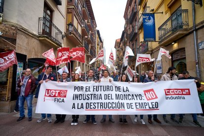 Manifestación en Soria con motivo del 1 de mayo, Día del Trabajador.