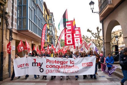 Manifestación en Soria con motivo del 1 de mayo, Día del Trabajador.