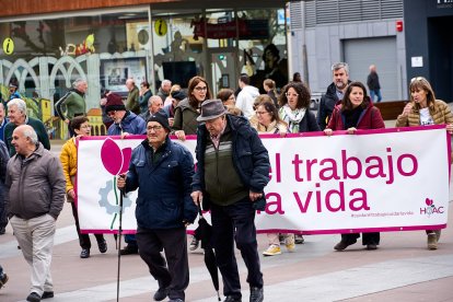 Manifestación en Soria con motivo del 1 de mayo, Día del Trabajador.