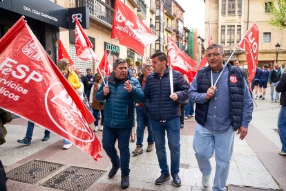 Manifestación en Soria con motivo del 1 de mayo, Día del Trabajador.