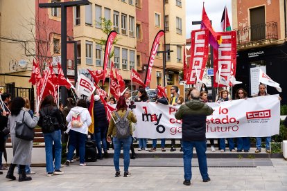 Manifestación en Soria con motivo del 1 de mayo, Día del Trabajador.