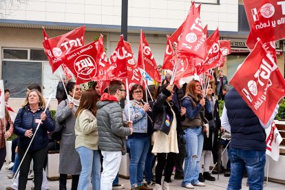Manifestación en Soria con motivo del 1 de mayo, Día del Trabajador.
