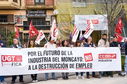 Manifestación en Soria con motivo del 1 de mayo, Día del Trabajador.