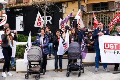 Manifestación en Soria con motivo del 1 de mayo, Día del Trabajador.