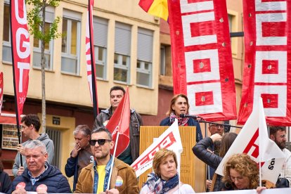 Manifestación en Soria con motivo del 1 de mayo, Día del Trabajador.
