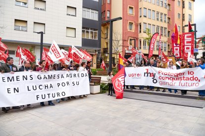 Manifestación en Soria con motivo del 1 de mayo, Día del Trabajador.