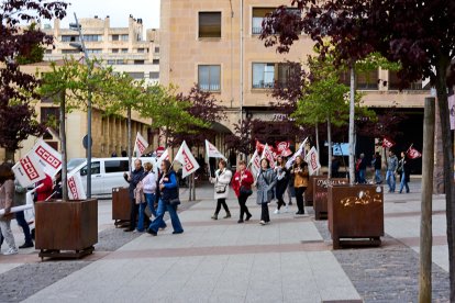 Manifestación en Soria con motivo del 1 de mayo, Día del Trabajador.