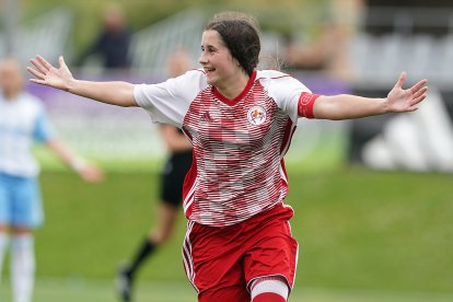 Zaira Gallardo anotó el segundo gol castellano y leonés en la final ante Galicia.