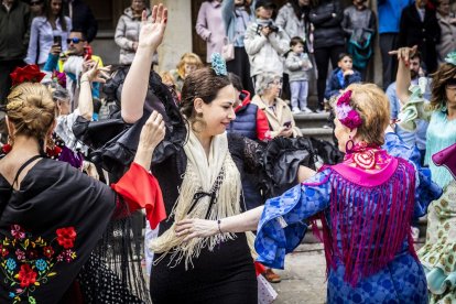 La Plaza Mayor fue el escenario para bailar sevillanas