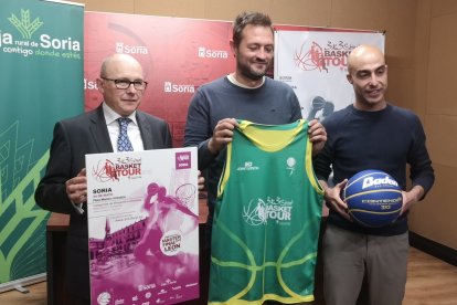 Un momento de la presentación del torneo 3x3 de baloncesto.
