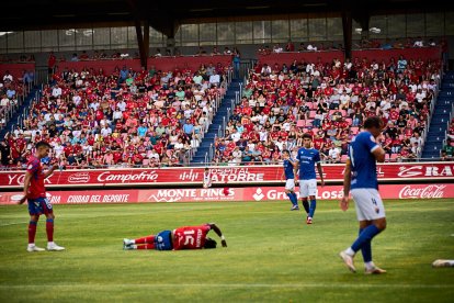 El Numancia pasó del cielo a los infiernos en dos minutos.