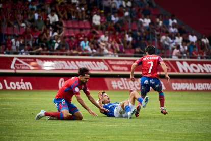 El Numancia pasó del cielo a los infiernos en dos minutos.