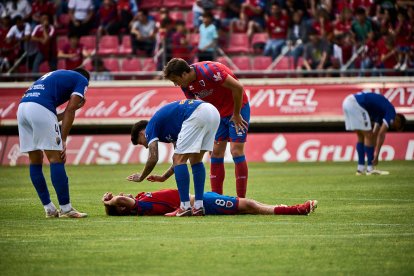El Numancia pasó del cielo a los infiernos en dos minutos.