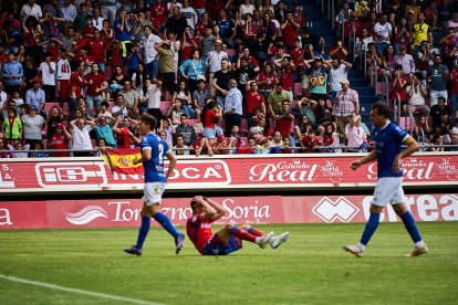 El Numancia pasó del cielo a los infiernos en dos minutos.