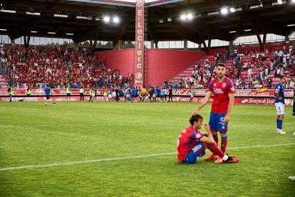 El Numancia pasó del cielo a los infiernos en dos minutos.