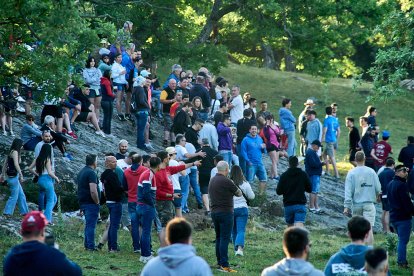 El rápido encierro matutino y el ambiente protagonizan la mañana del Lavalenguas en Valonsadero.