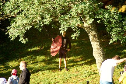 El rápido encierro matutino y el ambiente protagonizan la mañana del Lavalenguas en Valonsadero.