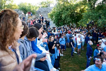 El rápido encierro matutino y el ambiente protagonizan la mañana del Lavalenguas en Valonsadero.