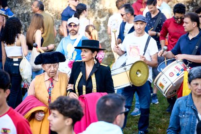 El rápido encierro matutino y el ambiente protagonizan la mañana del Lavalenguas en Valonsadero.