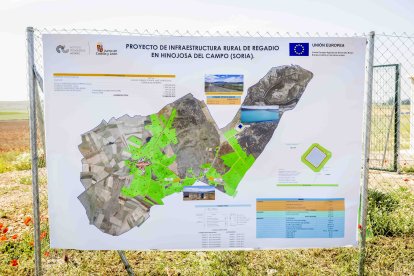 La zona cuenta con nuevas infraestructuras para el riego