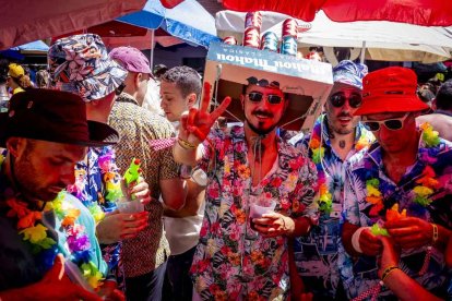 La fiesta duró en la Plaza de Toros y alrededores hasta bien entrada la tarde