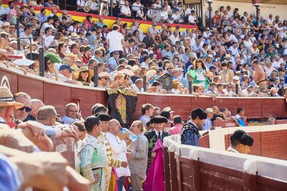 Con astados de Los Maños para Joselito Adame, Rubén Sanz y David Galván.