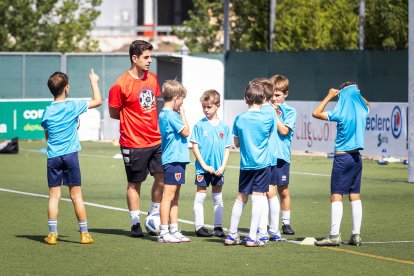 El campus del Numancia se desarrolla durante este semana.